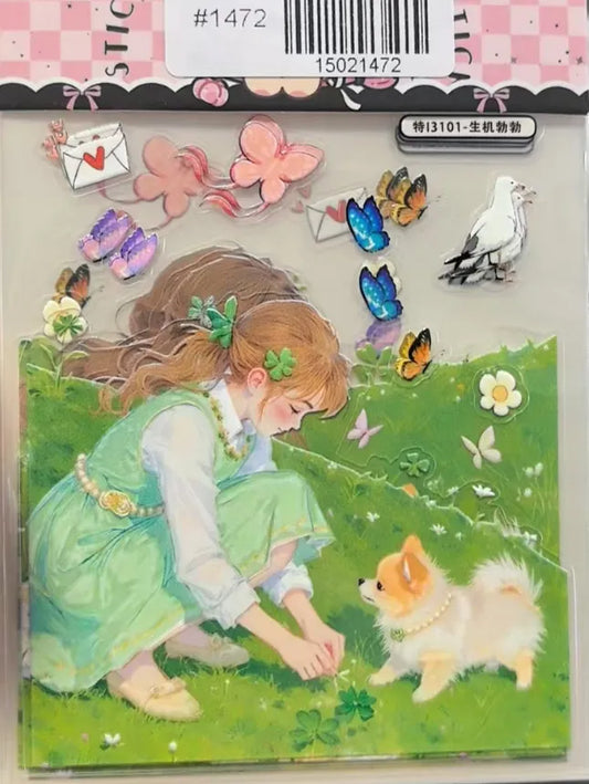 1472-Embossed Sticker