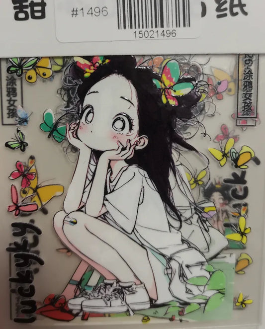 1496-Embossed Sticker