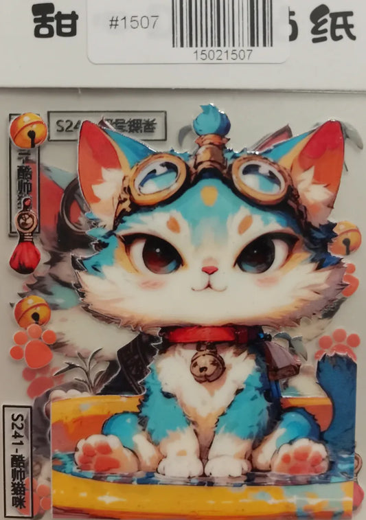 1507-Embossed Sticker