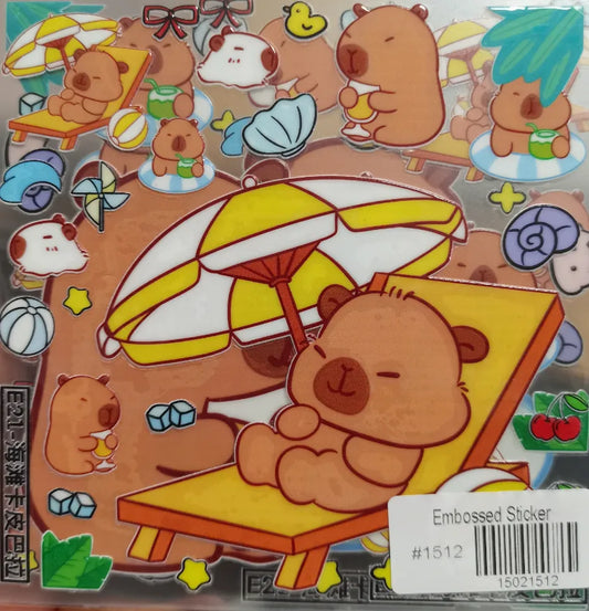 1512-Embossed Sticker