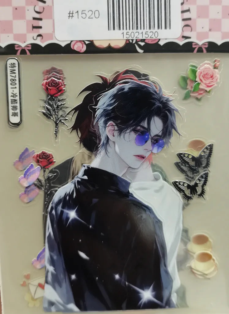 1520-Embossed Sticker