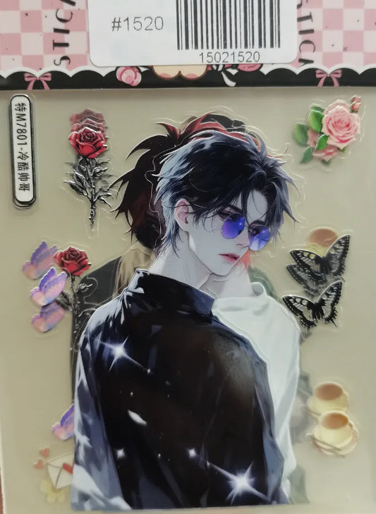 1520-Embossed Sticker