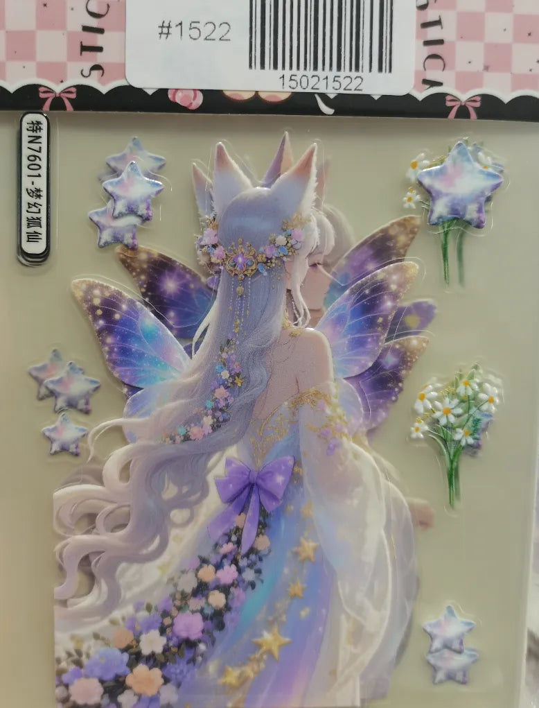 1522-Embossed Sticker