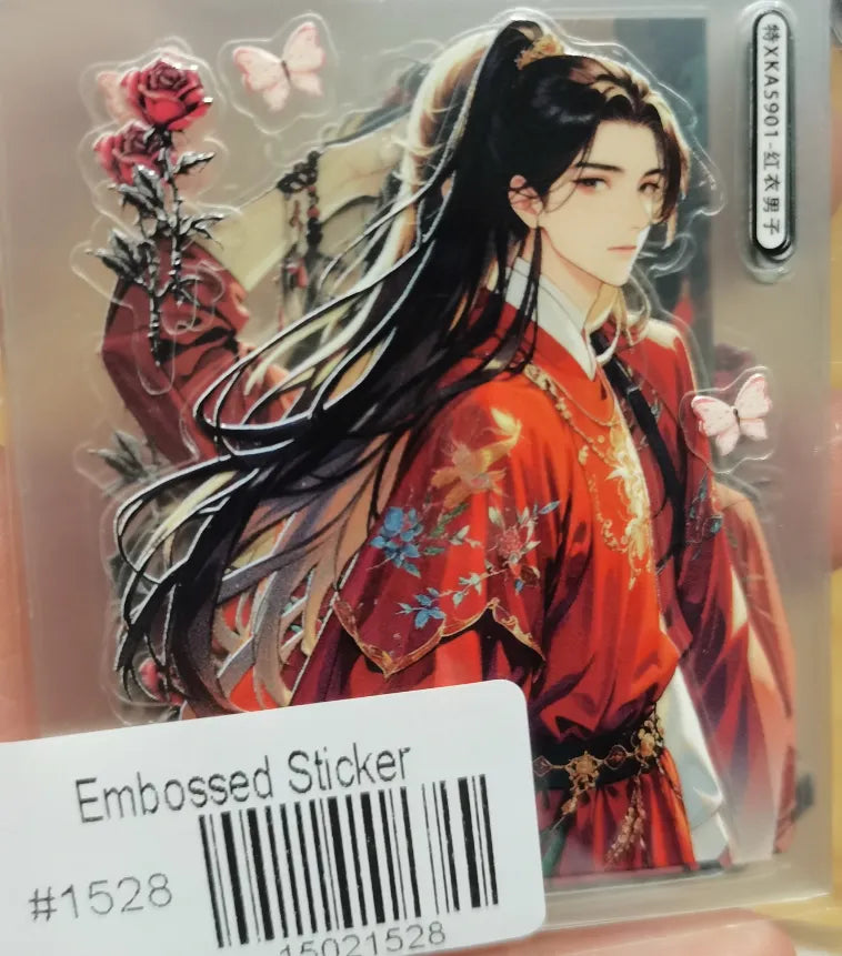 1528-Embossed Sticker