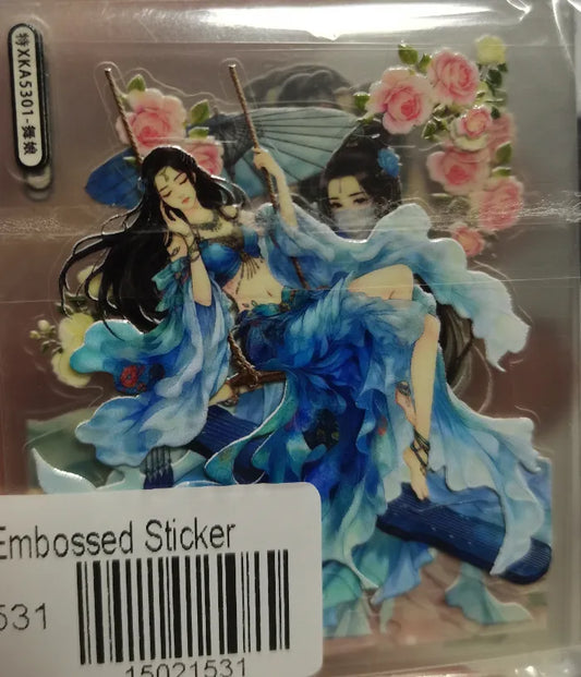 1531-Embossed Sticker