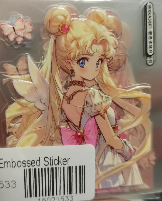 1533-Embossed Sticker