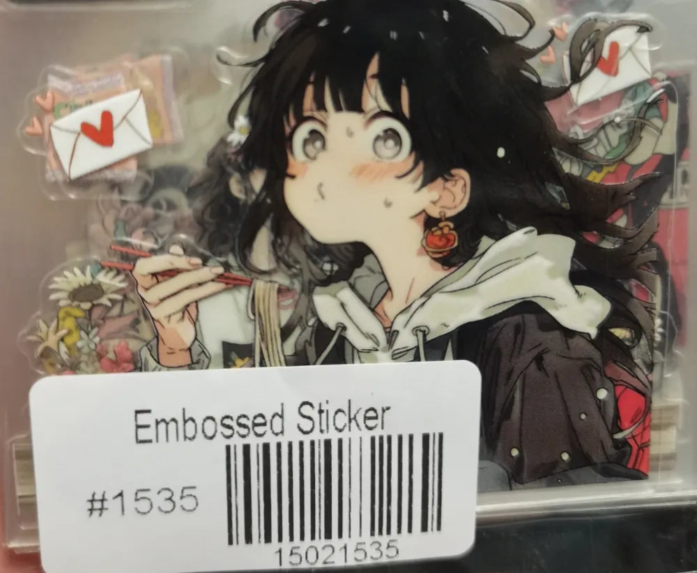 1535-Embossed Sticker