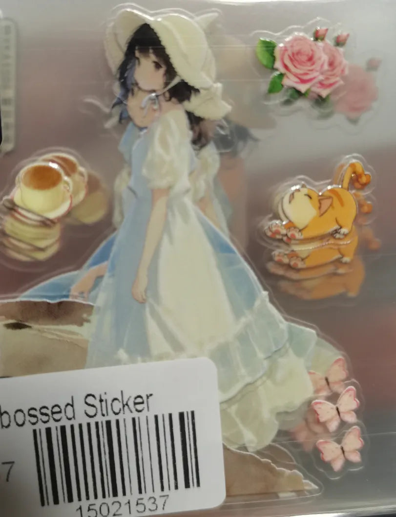 1537-Embossed Sticker