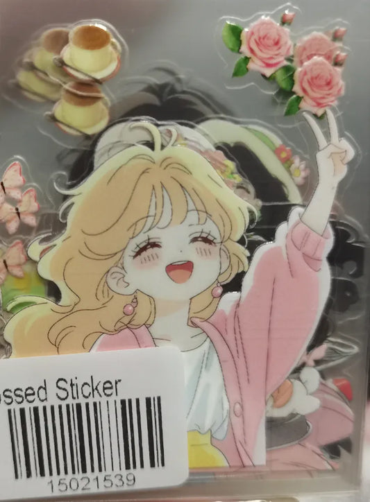 1539-Embossed Sticker