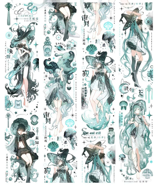 2367 - Ocean Girls 6x90cm Silver Shell Luster PET Tape