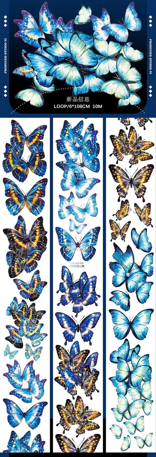 0051 - BUTTERFLY 6x108cm Shell Luster PET Tape