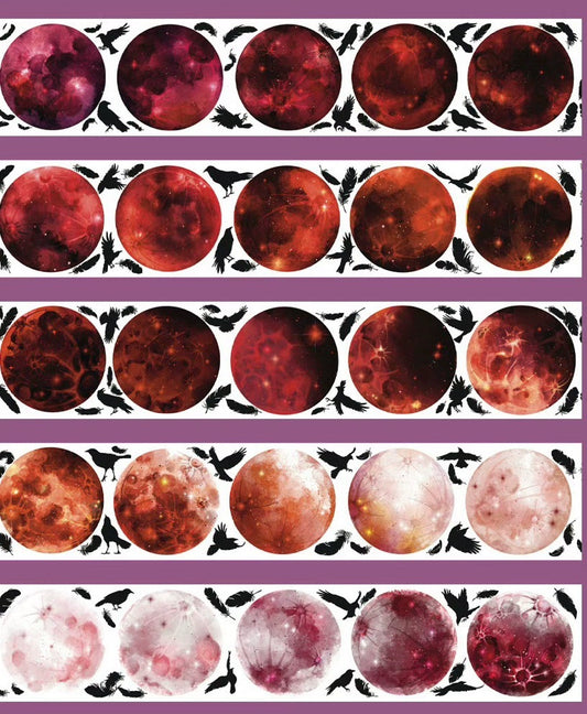 2251 - Blood Moons and Crows 8x200cm Washi PET Tape