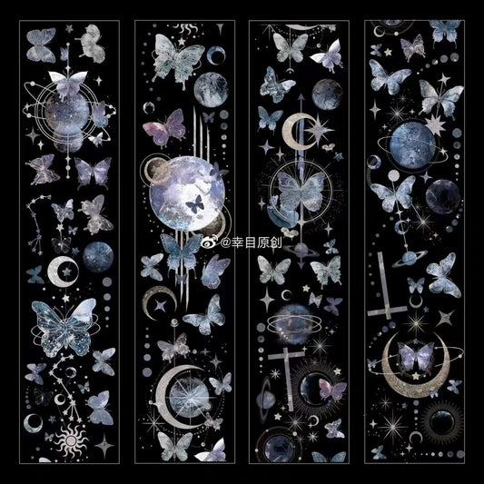 3026-Wines Studio-6x100cm Holographic Silver PET Tape