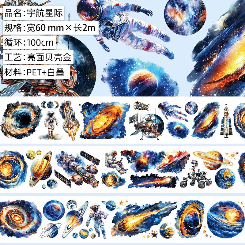 3148 - 6x100cm Gold Shell Luster PET Tape