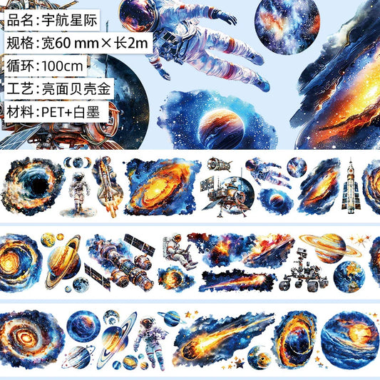 3148 - 6x100cm Gold Shell Luster PET Tape