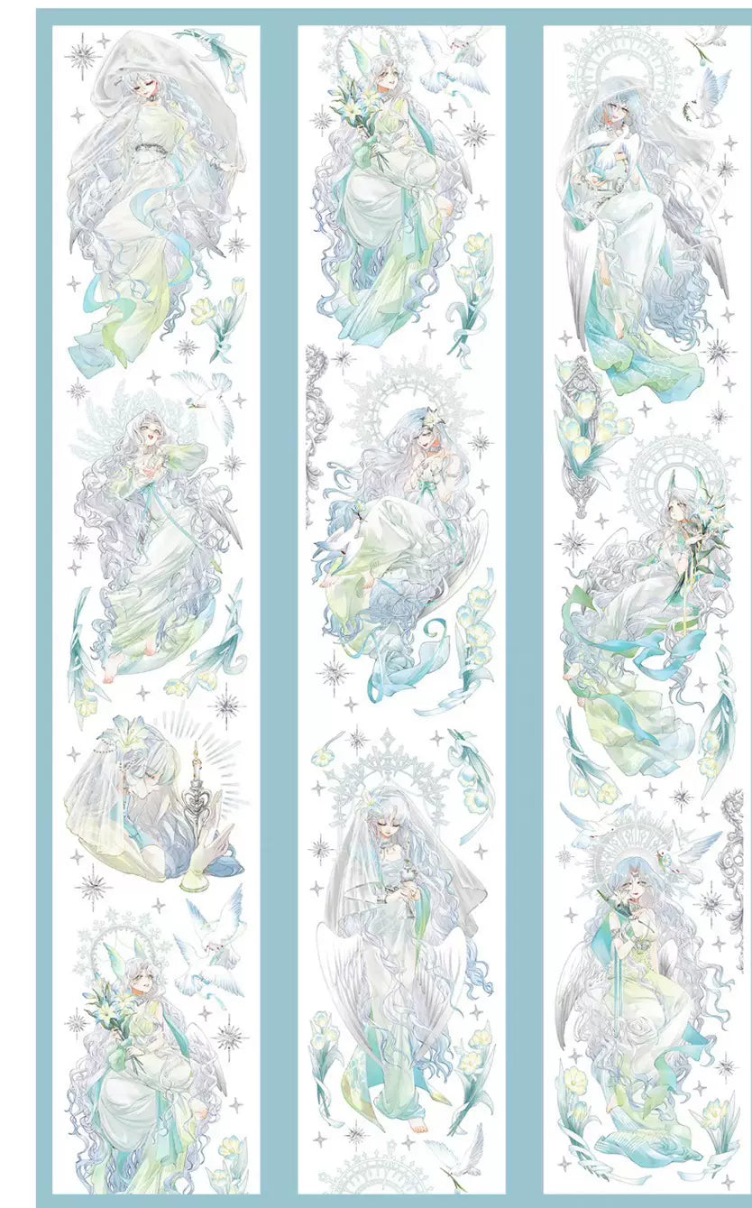 1147 - Bridal Goddess in Blue 6.5x100cm Shell Luster PET Tape