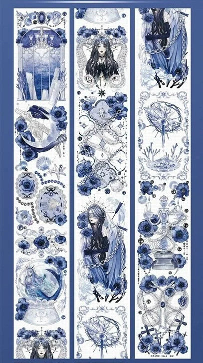 3354-XING YE Studio-6.5x100cm Silver Shell Luster PET Tape