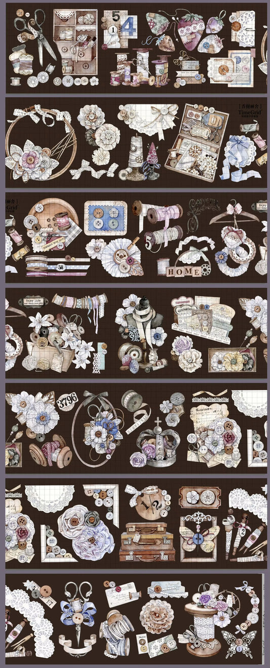 2842-TimeGrid Studio-6.5x120cm Shell Luster PET Tape