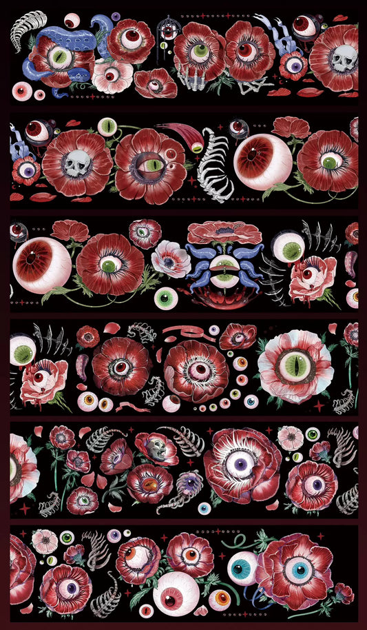 1218 - Poppy Eyes 6x100cm Shell Luster PET Tape