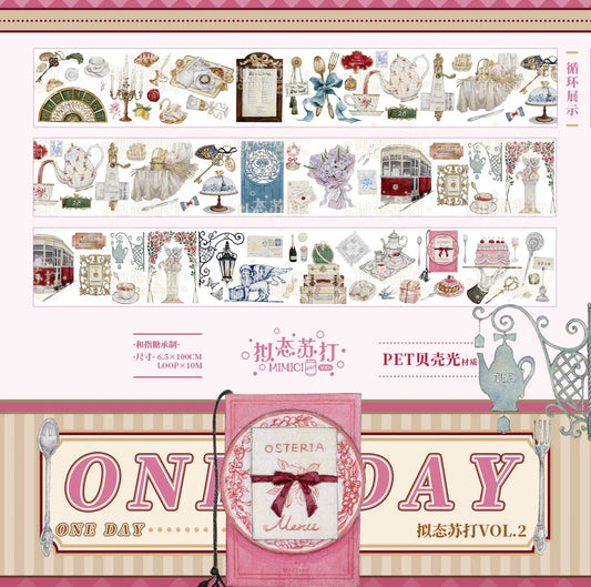 3024-6.5x100cm Shell Luster PET Tape