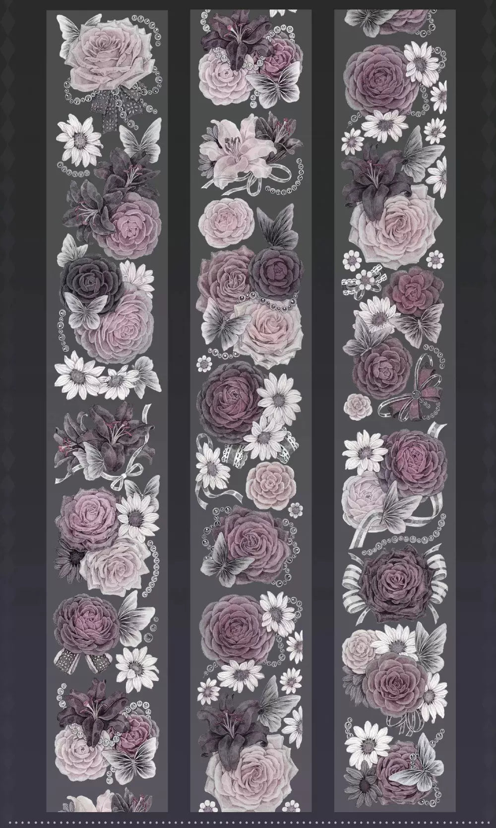 0078 - FLOWER 6x100cm Shell Luster PET Tape