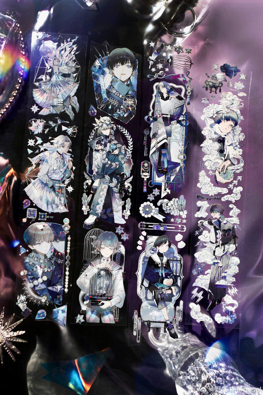 0525 - 6x125cm Silver Shell Luster PET Tape