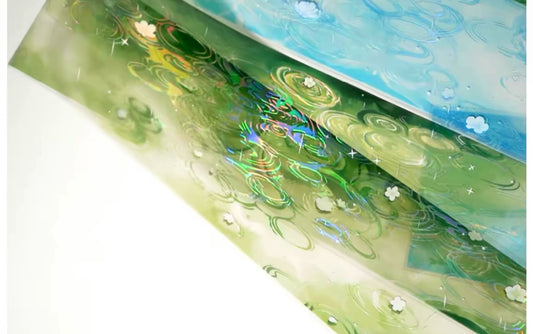 1998 - Dark Green 8x100cm Iridescent PET Tape