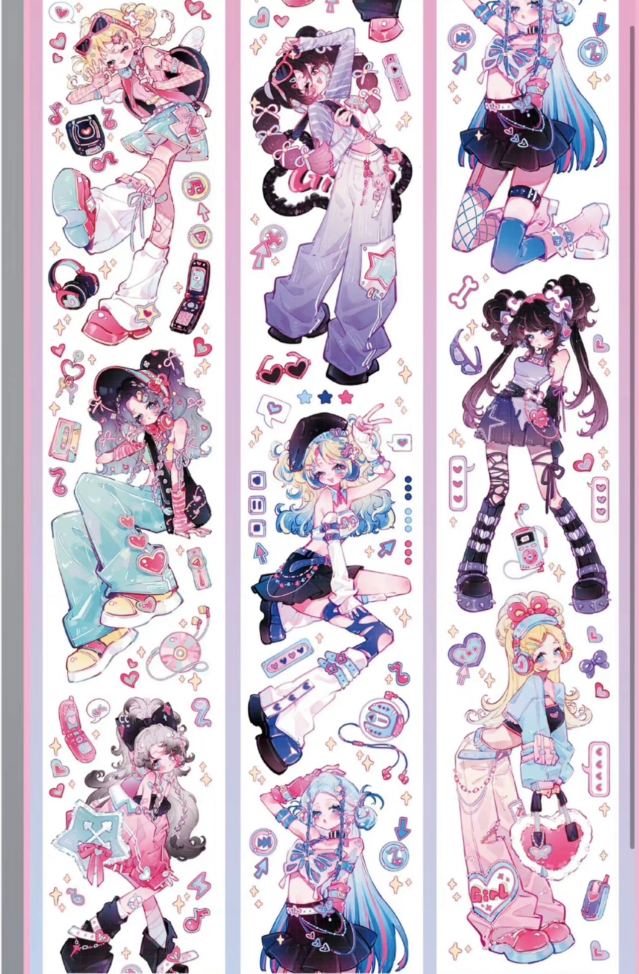 1986-YI MU YI HENG Studio-6.5x100cm Shell Luster PET Tape