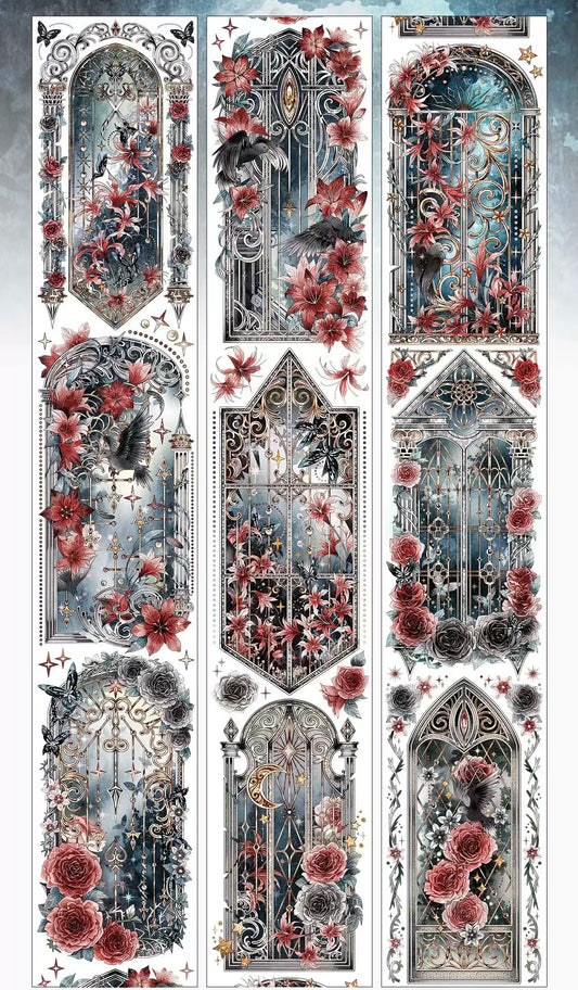 0327 - GOTHIC Window 6x100cm Shell Luster PET Tape