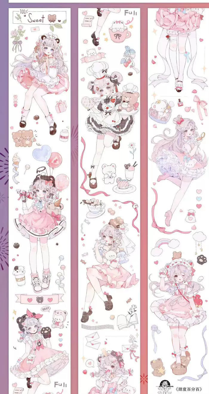 0669 - CUTE Girls 5.7x100cm Shell Luster PET Tape