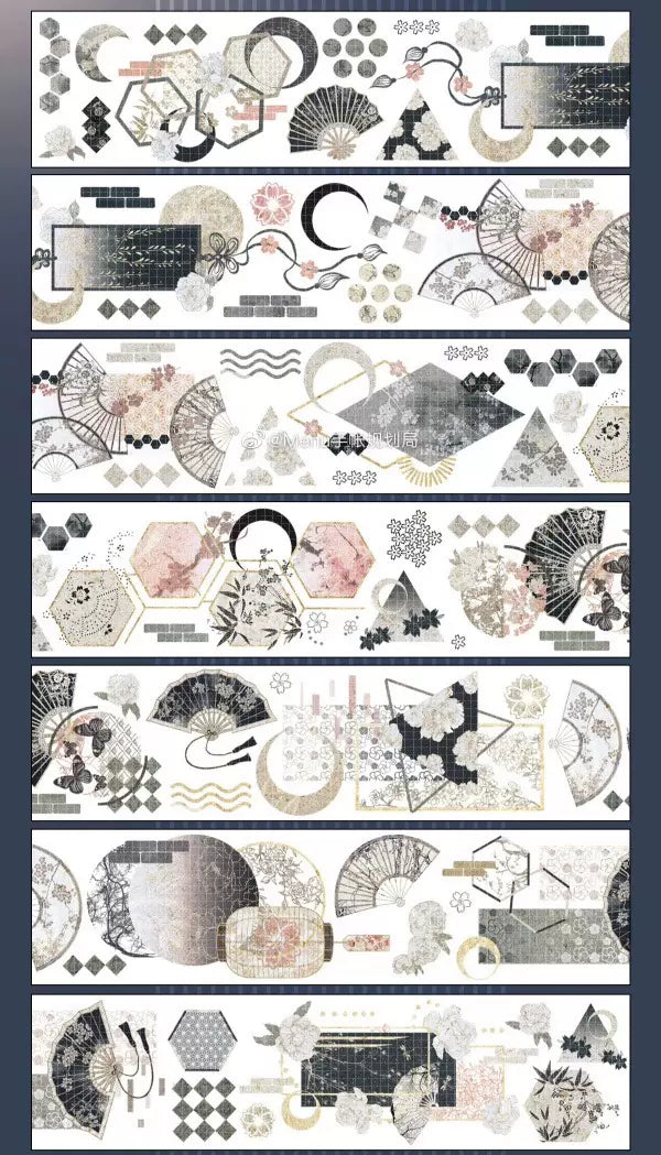 1852 - 6.5x150cm Gold Foil Stamping PET Tape