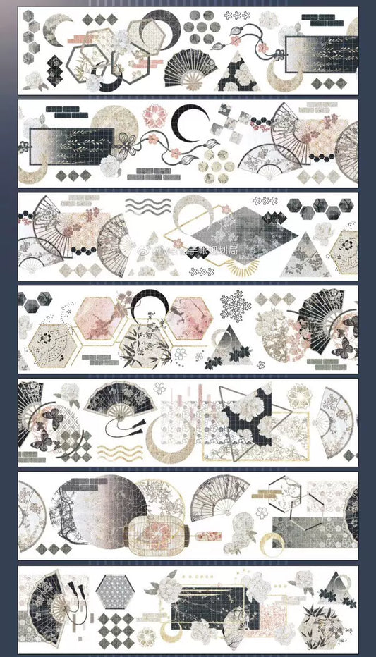 1852 - 6.5x150cm Gold Foil Stamping PET Tape