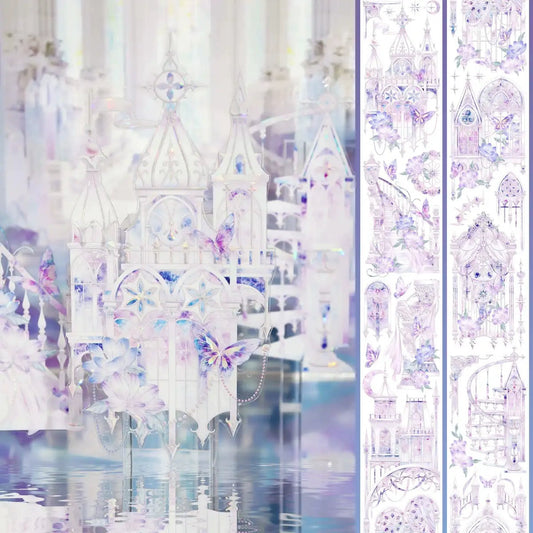 2163 - Pale Castles 7x100cm Shell Luster PET Tape