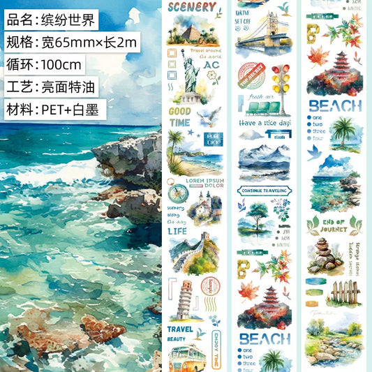 1782 - Landmarks 6.5x100cm Glossy PET Tape