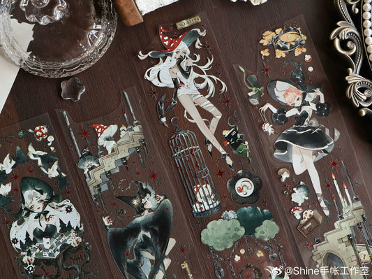 2921-Shine Studio-6x100cm Red Gold Foil Stamping PET Tape