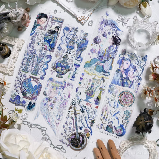 3000-XING YE Studio-7.5x100cm Silver Shell Luster PET Tape