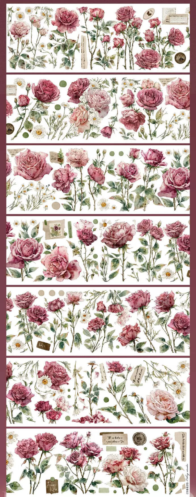 0099 - FLOWER 6x100cm Shell Luster PET Tape