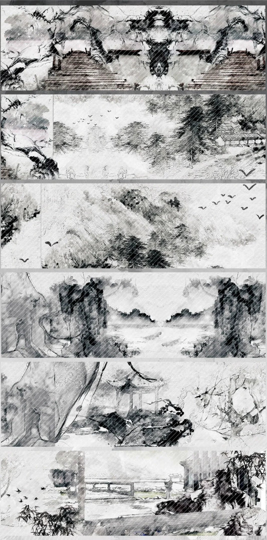 3004 - 10x200cm Translucent Holographic Silver PET Tape