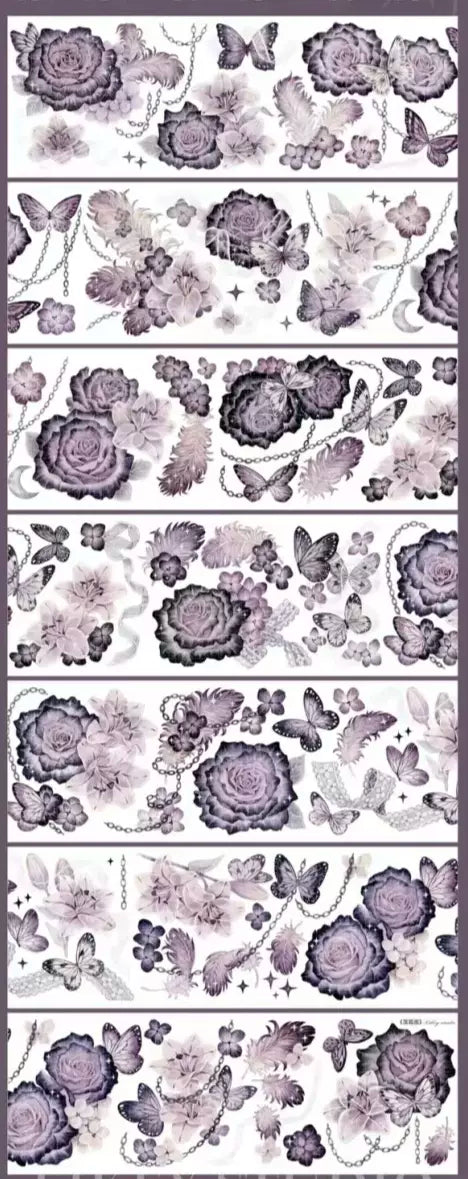 1030 - Roses 6x100cm Shell Luster PET Tape