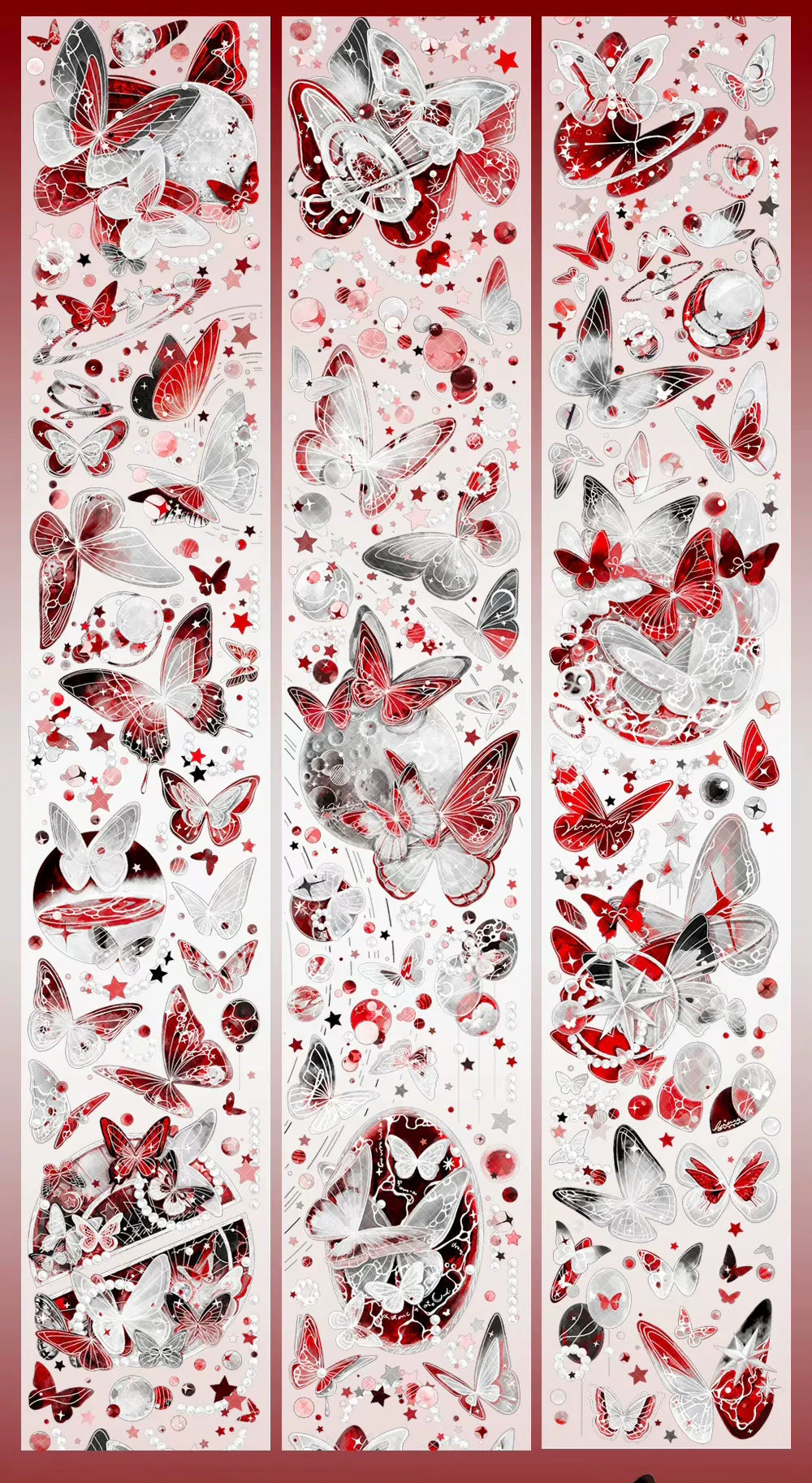 2774-Glacier Museum Studio-6x100cm Silver Shell Luster PET Tape