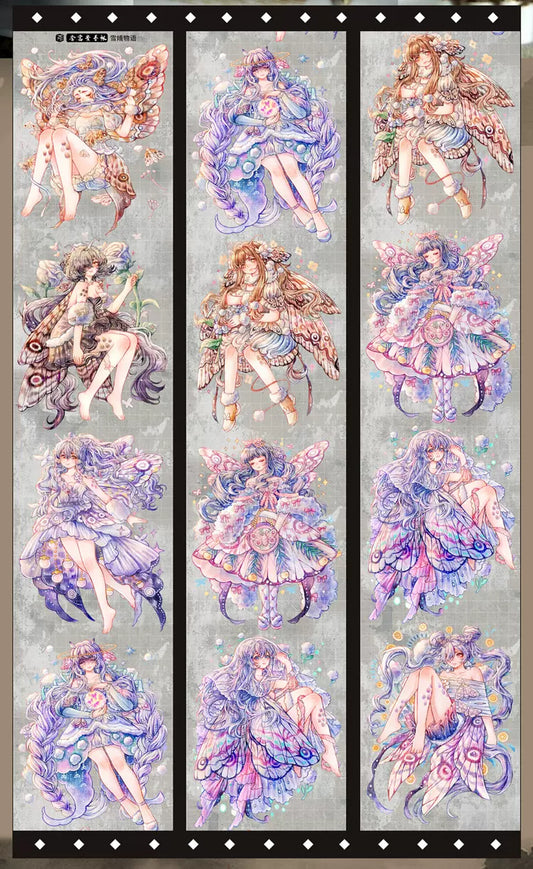 0258 - FAIRY Girls 8x80cm Shell Luster PET Tape