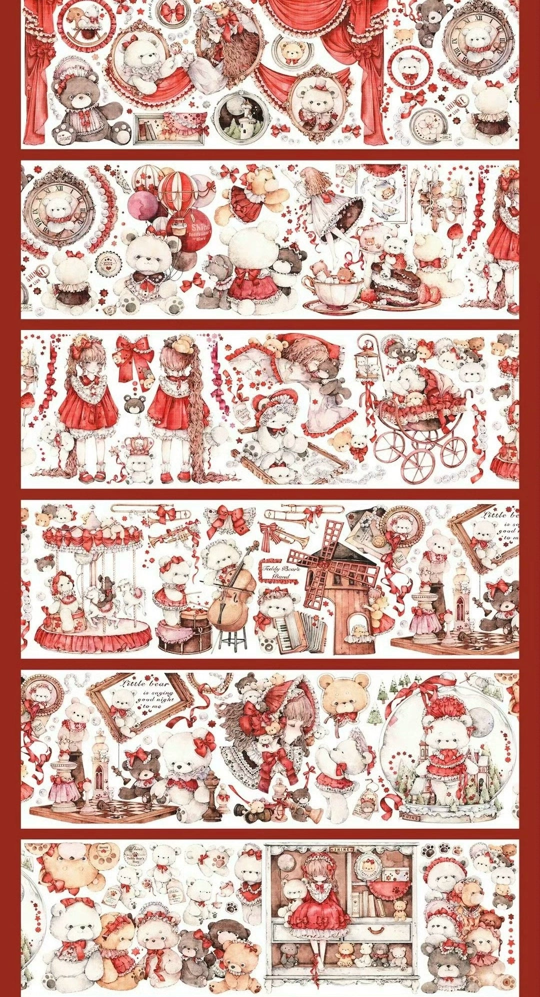 2189-Mrs Lion-7.5x120cm Shell Luster PET Tape