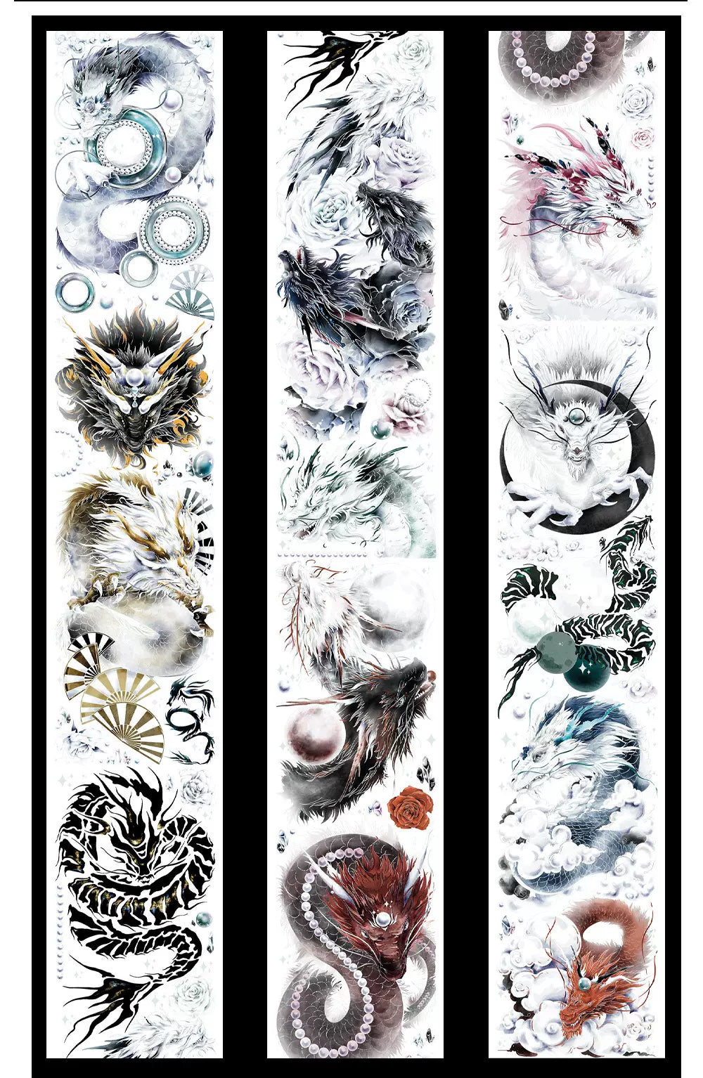 0923 - Dragons 6x100cm Shell Luster PET Tape