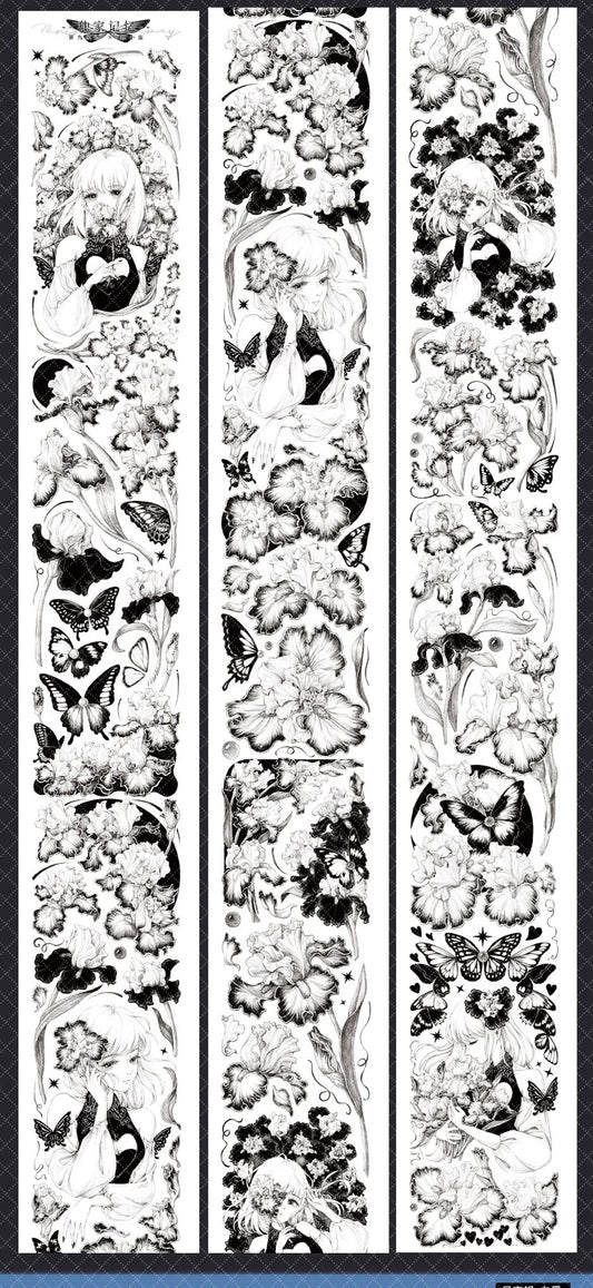 2923-NINTH FAIRWAY Studio-5.5x100cm Silver Shell Luster PET Tape