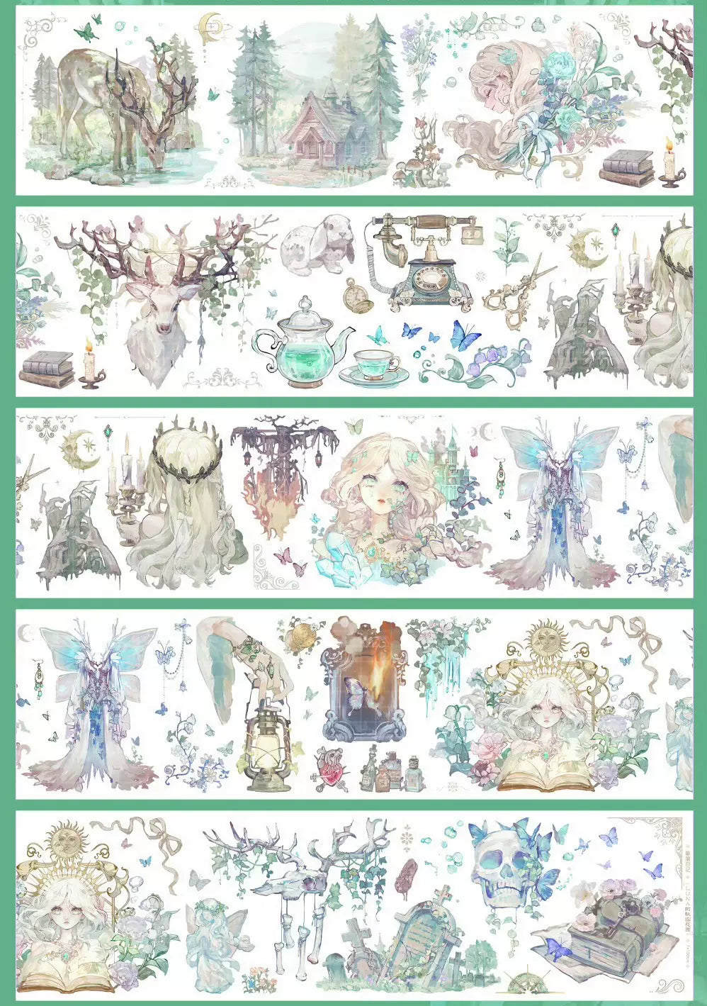 1171 - LUNA STUDIO Cottage Witch 7x100cm Shell Luster PET Tape