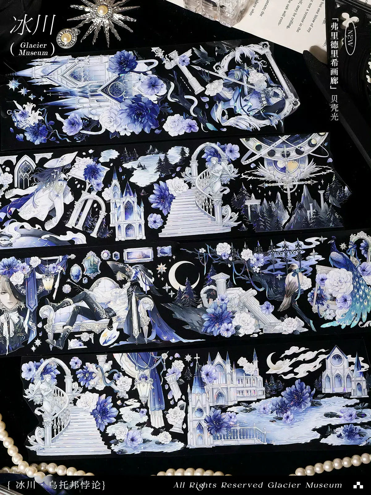 3035-Glacier Museum Studio-8x112cm Silver Shell Luster PET Tape
