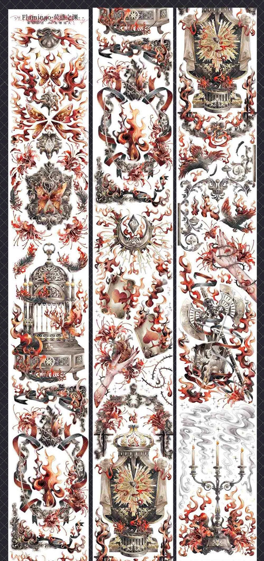 2859-NINTH FAIRWAY Studio-6.5x100cm Hot Stamping Red PET Tape