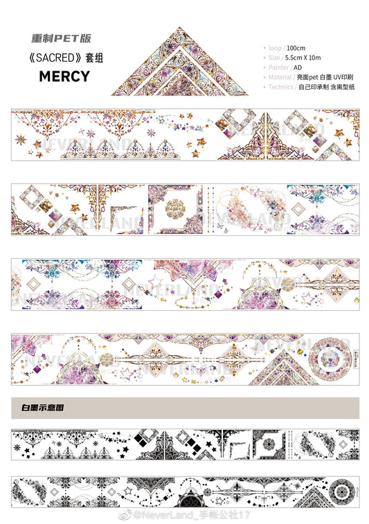 2389 - NEVERLAND STUDIO Ornate Borders 5.5x100cm Glossy PET Tape