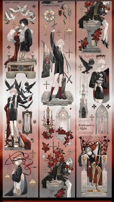 3036 - 6.5x100cm Hot Stamping Red PET Tape