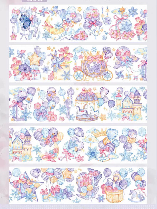 0033 - Fairytale Party 6x100cm Iridescent PET Tape